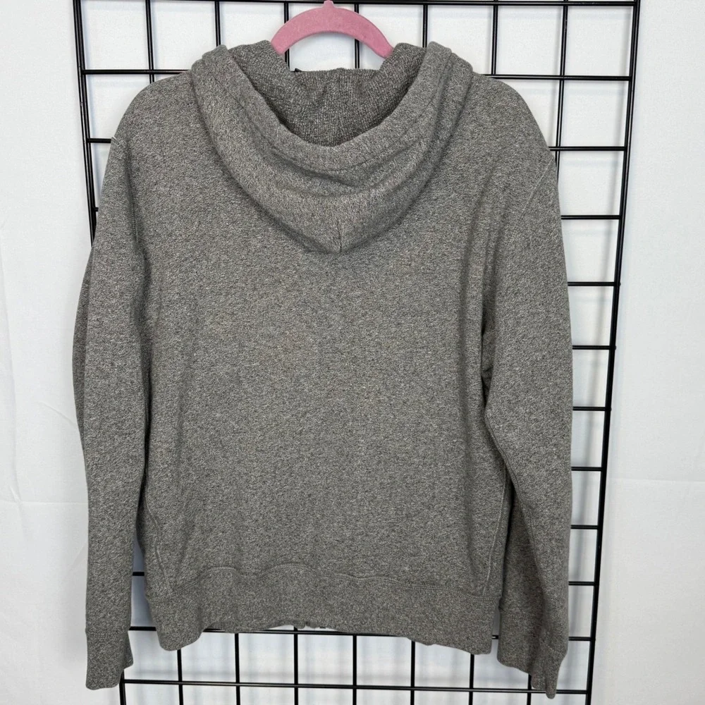 Polo Ralph Lauren Full Zip Hoodie Mens Large‎ Gray Fleece Athleisure Loungewear